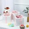 8" x 8" x 8" White Tall Layer Cake Bakery Boxes with Window Pastry Boxes